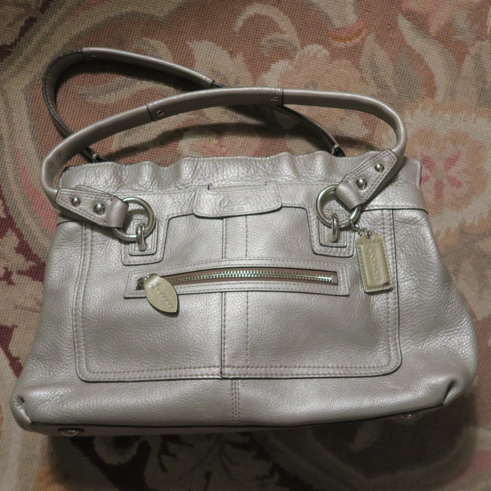 🌿EUC COACH Penelope Leather Bag w/Lilac Lining🌿